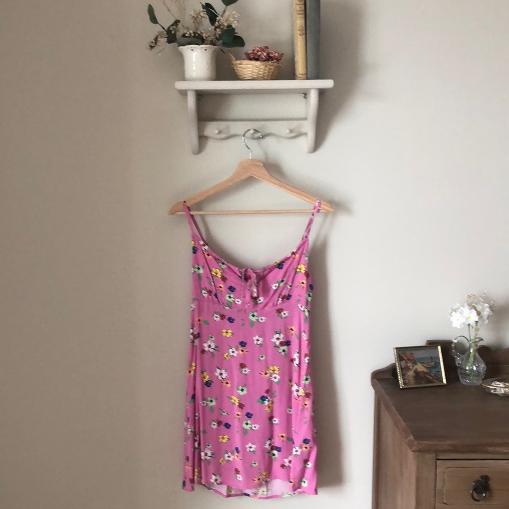 Hudson Bay - Design Lab - pink floral dress. - size XS